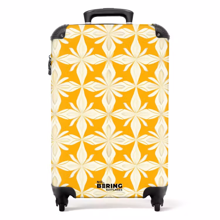 Koffer - Muster - Retro - Gelb — 1