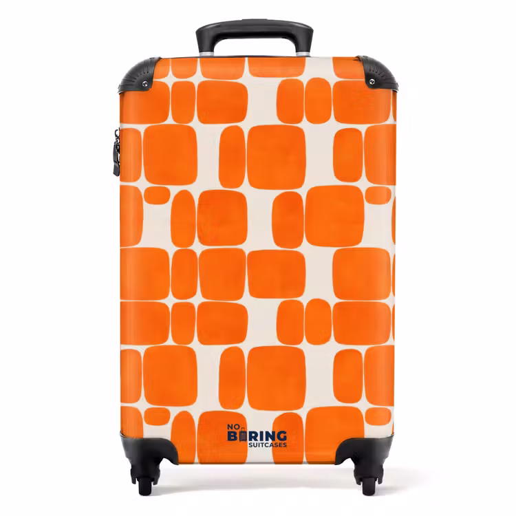 Koffer - Muster - Retro - Orange — 1