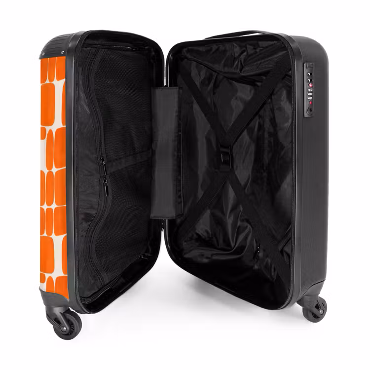 Koffer - Muster - Retro - Orange — 5