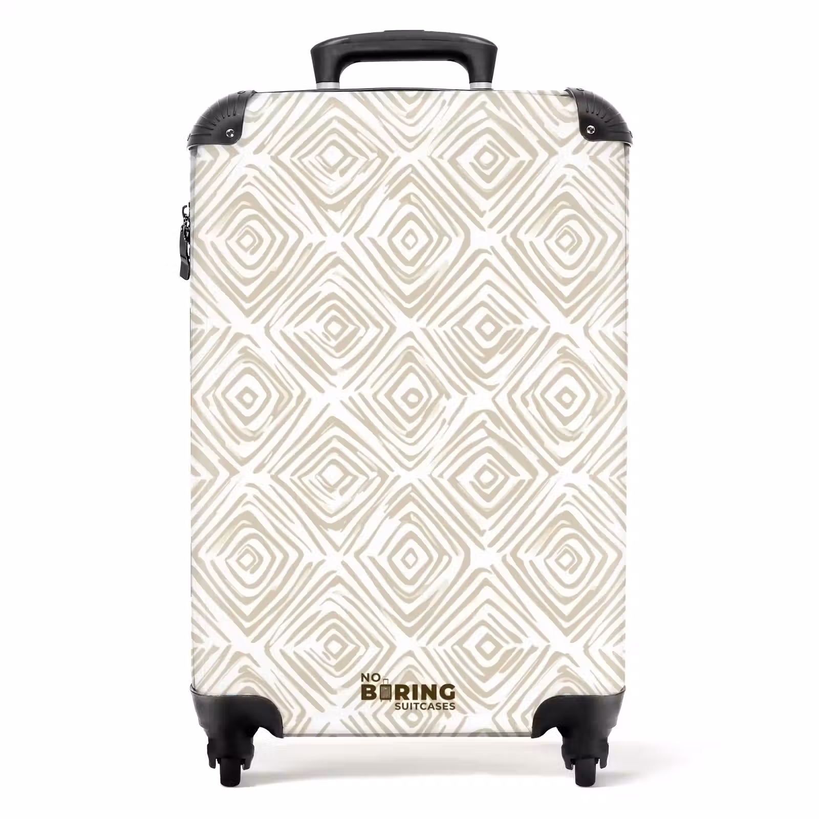 Koffer - Abstrakt - Kariert - Beige — 1