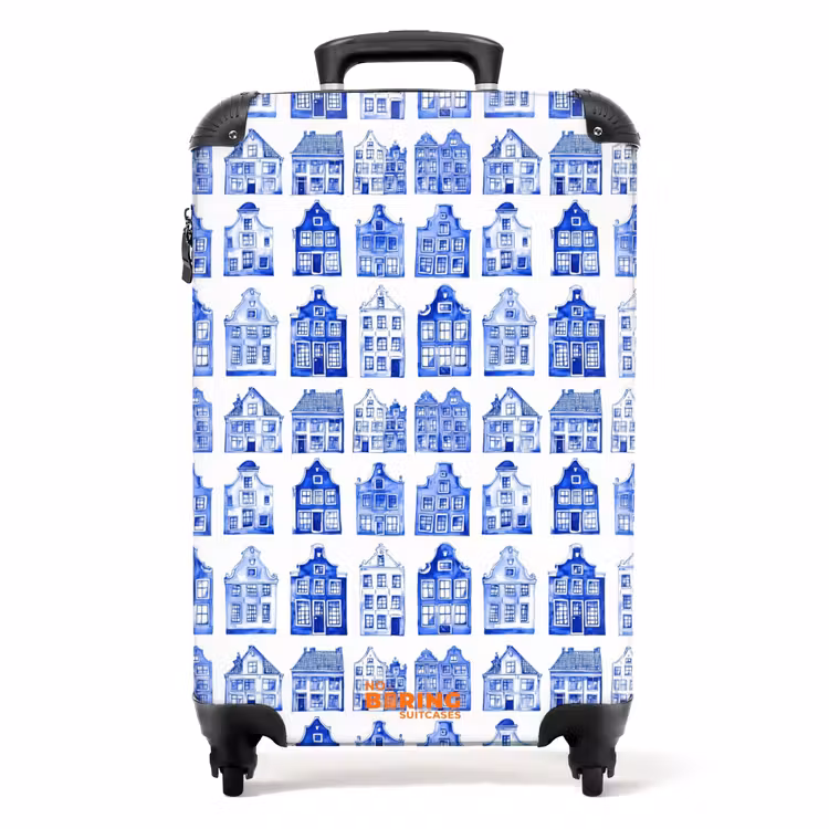 Koffer - Muster - Häuser - Blau — 1
