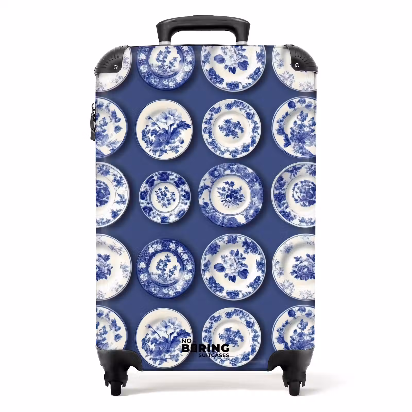 Koffer - Teller - Floral - Blau — 1
