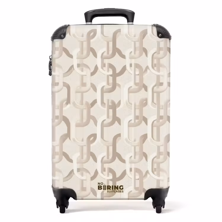 Koffer - Motiv - Abstrakt - Beige — 1