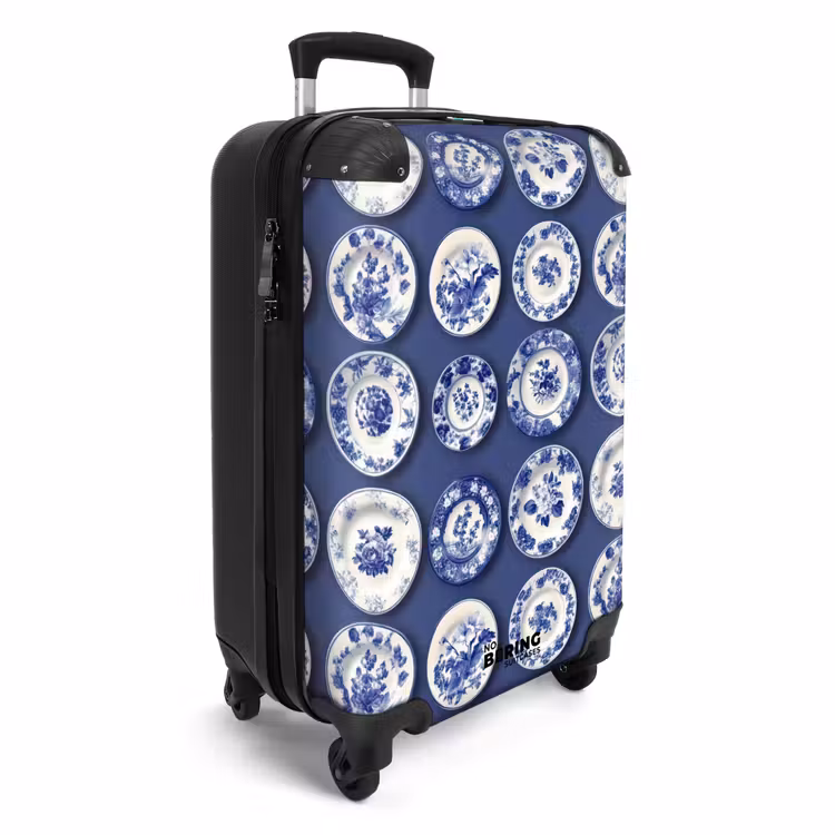 Koffer - Teller - Floral - Blau — 2