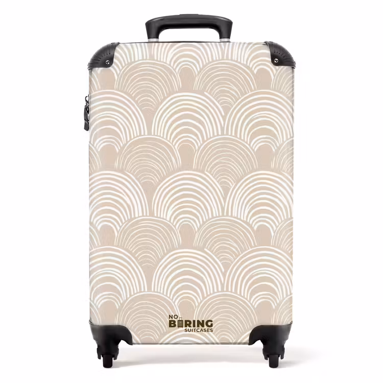 Koffer - Wellen - Textur - Beige — 1