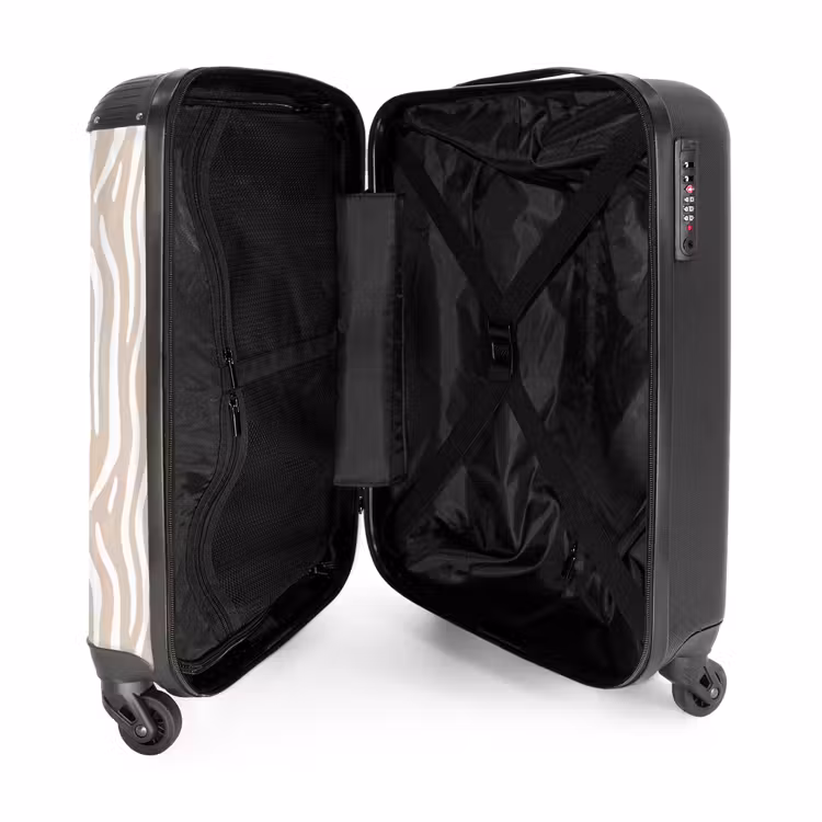Koffer - Abstrakt - Zebra - Beige — 5