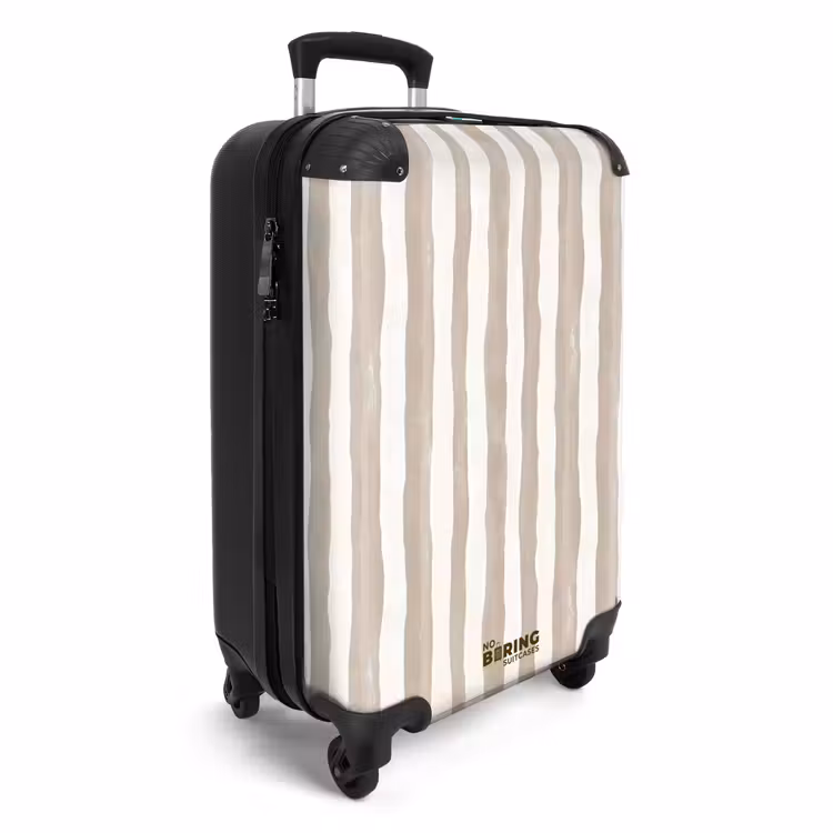 Koffer - Minimalistisch - Streifen - Beige — 2