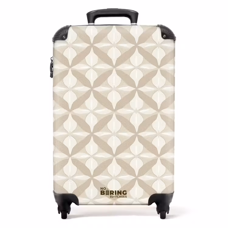Koffer - Muster - Klassisch - Beige — 1