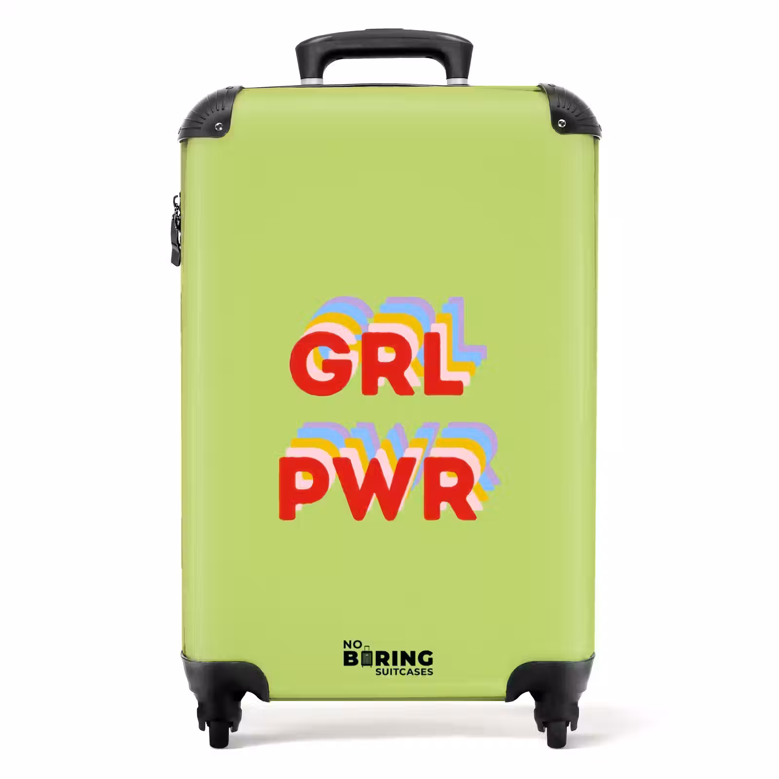 Koffer - Grl pwr - Grün - Rot - 3D — 1