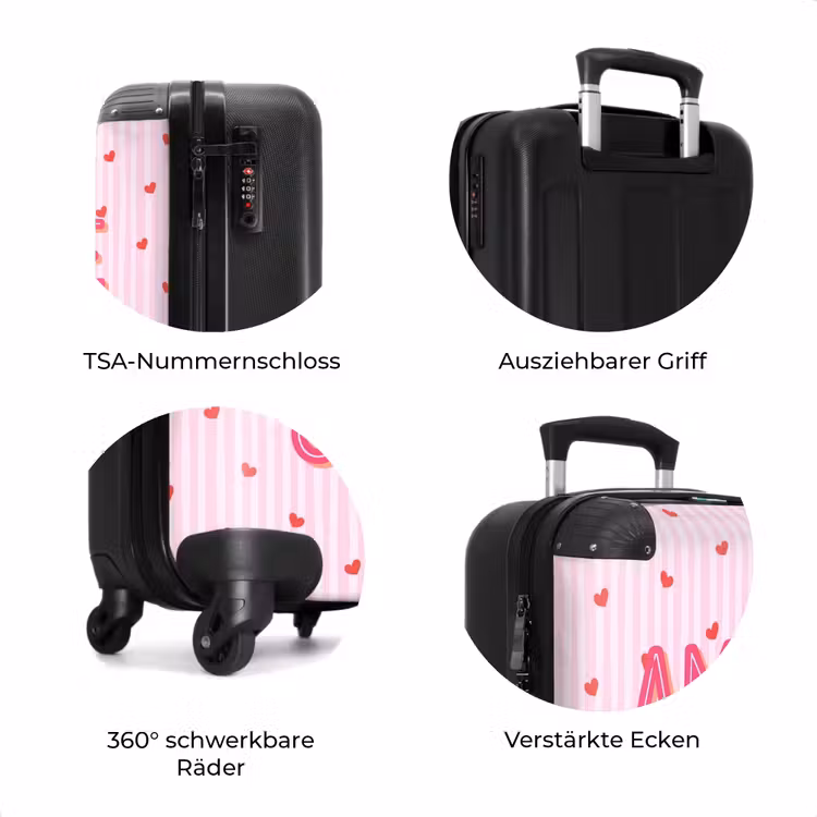 Koffer - Amore vita Sohle - Rosa - Herzen — 8