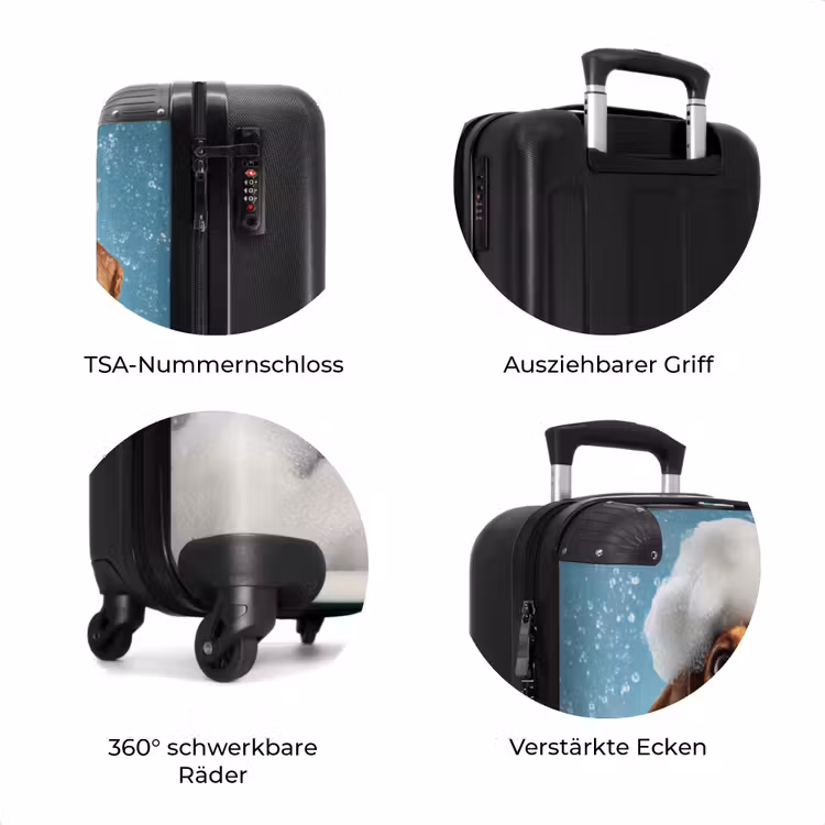 Koffer - Dackel - Bad - Schaum - Wassertropfen — 8