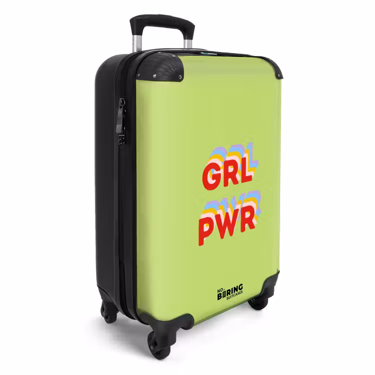 Koffer - Grl pwr - Grün - Rot - 3D — 2