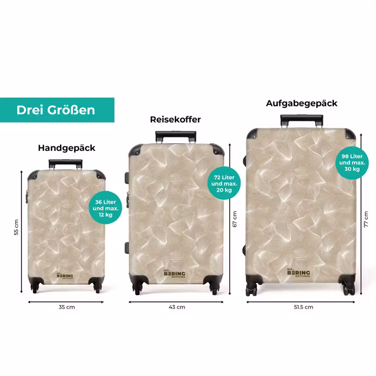 Koffer - Organisch - Textur - Beige — 3