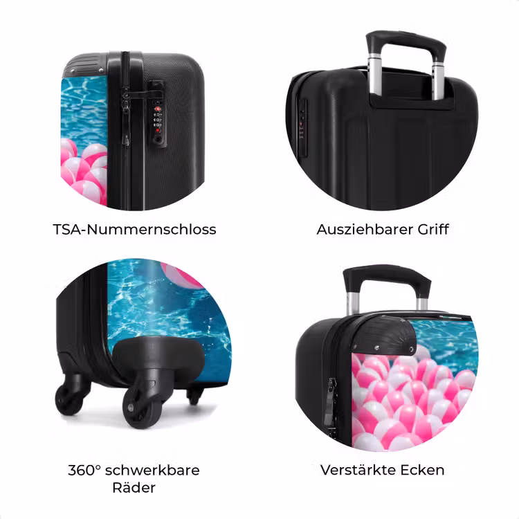 Koffer - Strandbälle - Rosa - Wasser — 8