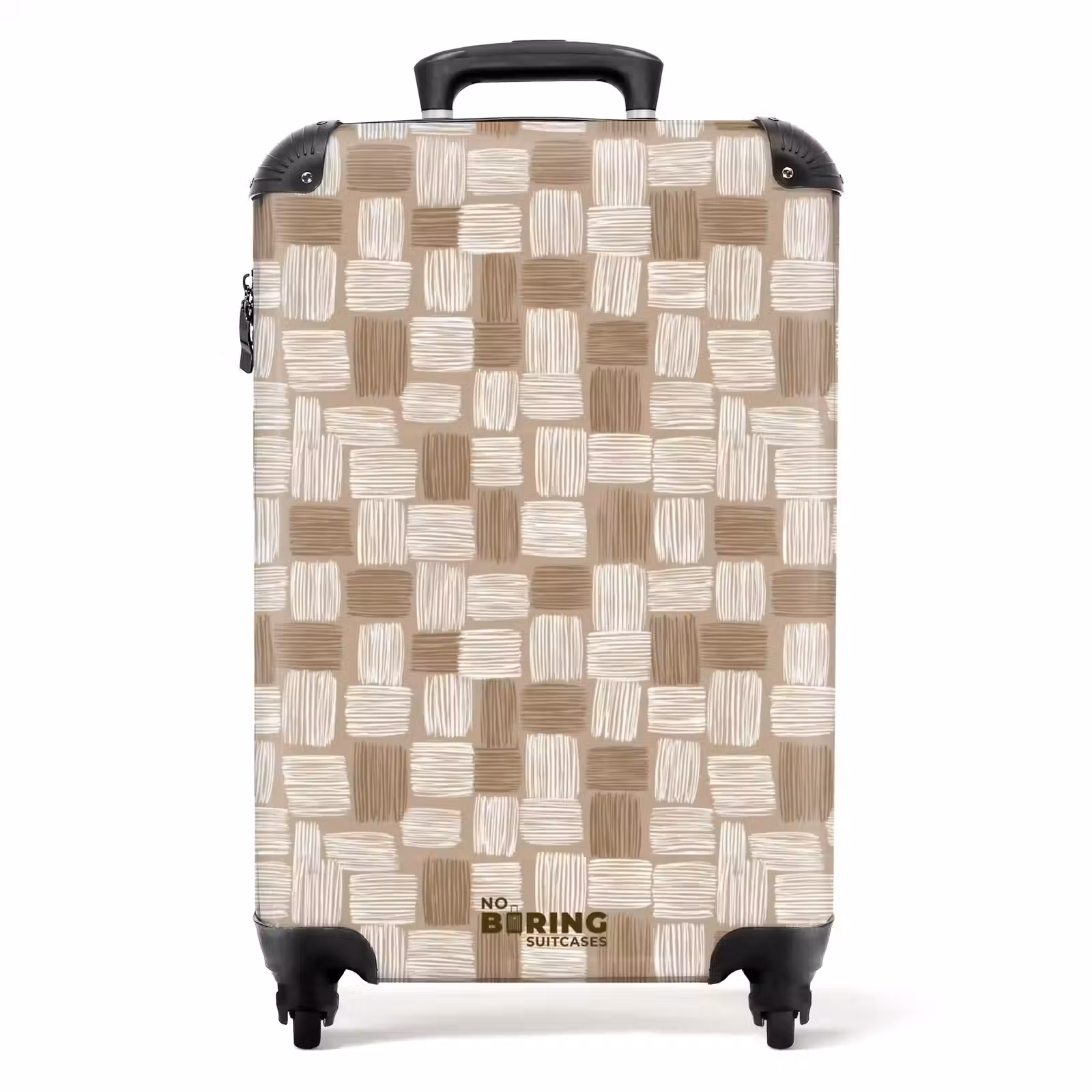 Koffer - Block - Muster - Braun — 1