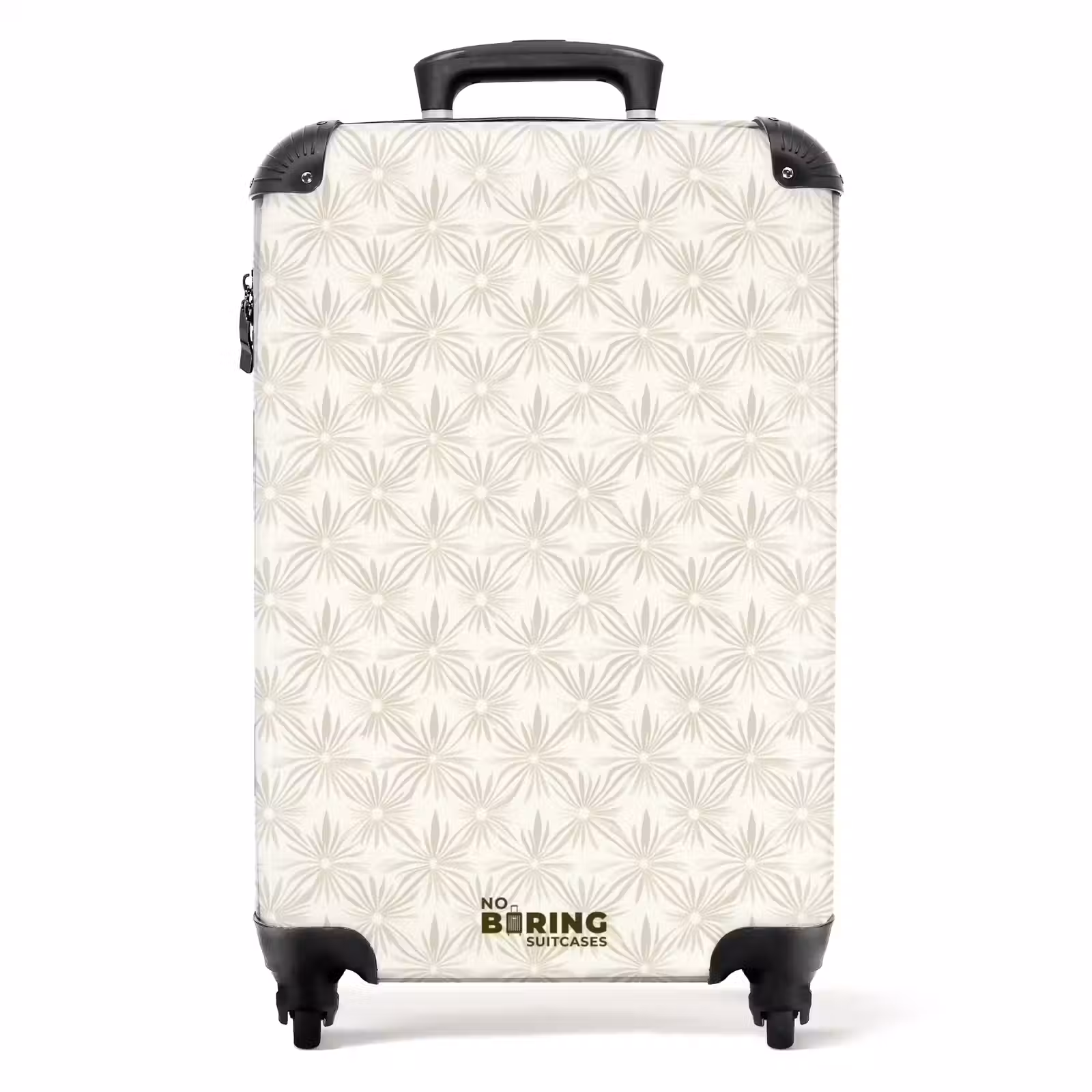 Koffer - Muster - Blumen - Beige — 1
