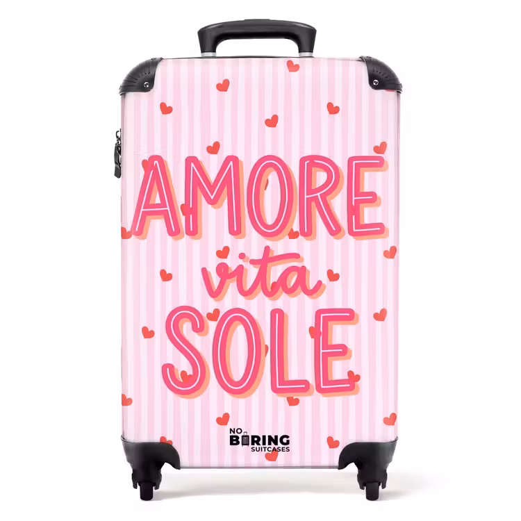Koffer - Amore vita Sohle - Rosa - Herzen — 1