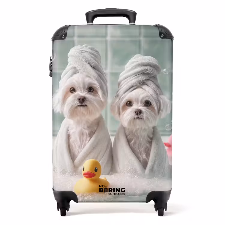 Koffer - Hunde - Badeentchen - Handtücher — 1