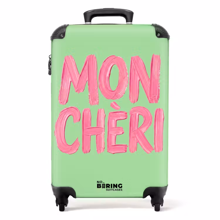 Koffer - Mon cheri - Grün - Rosa — 1