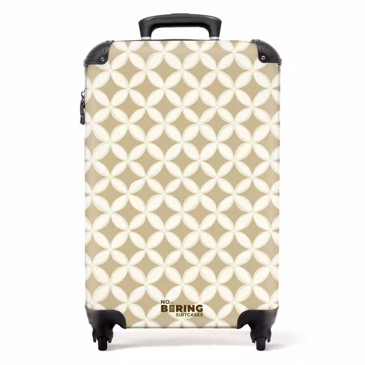 Koffer - Symmetrisch - Motiv - Beige — 1