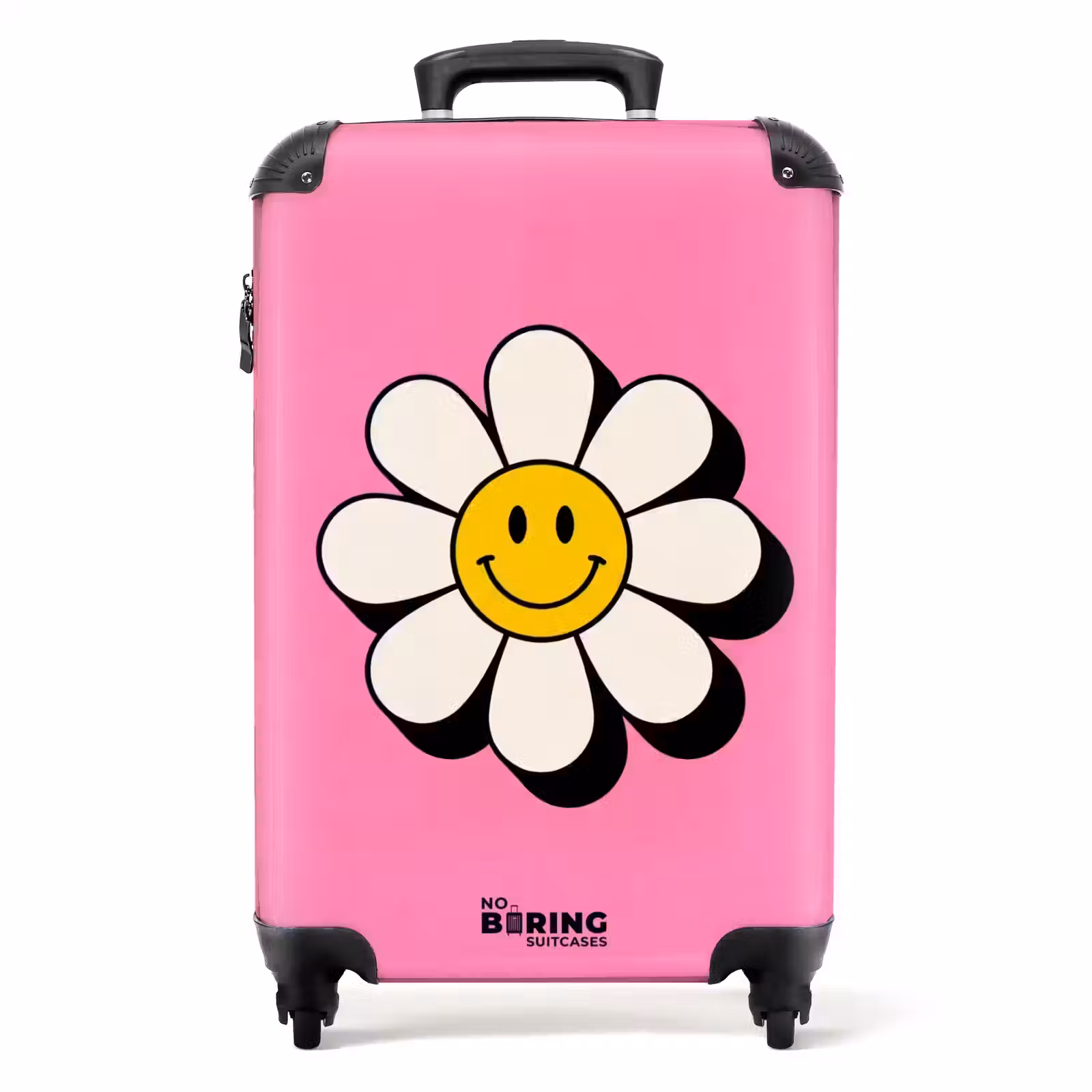 Koffer - Smiley - Blume - Rosa — 1