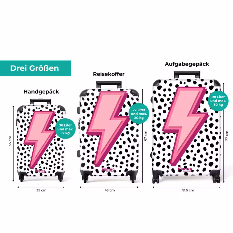 Koffer - Blitz - Rosa - Punkte — 3