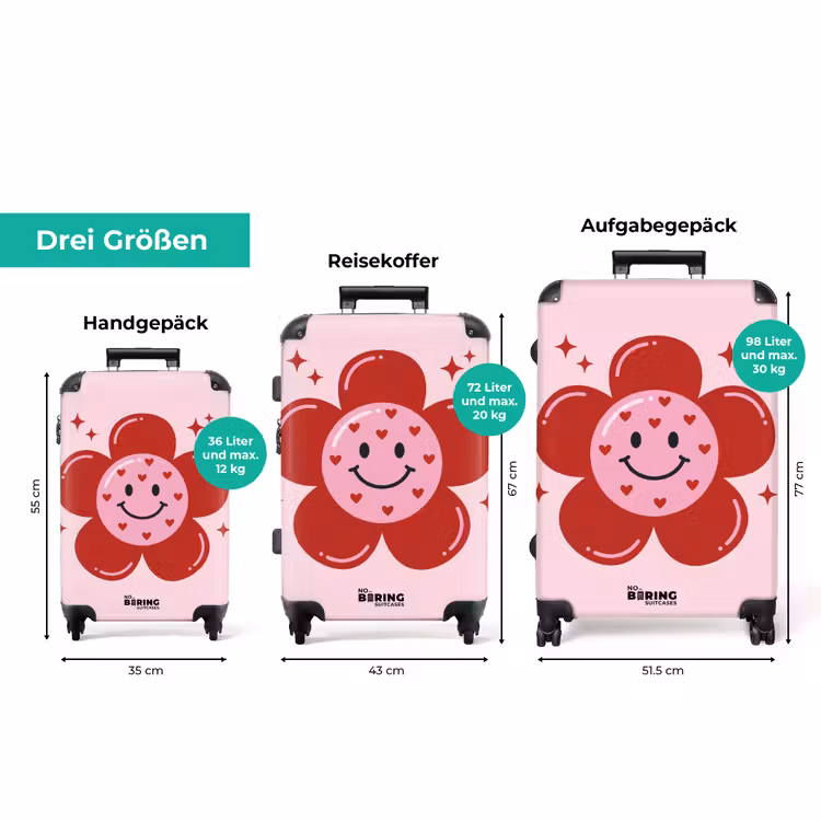 Koffer - Blume - Rosa - Herzen — 3