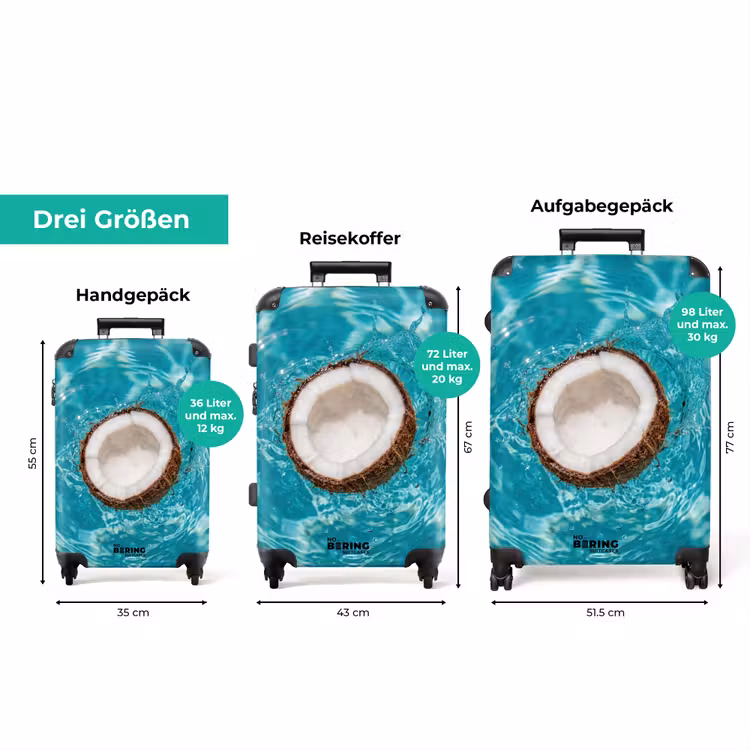 Koffer - Kokosnuss - Wasser - Weiß — 3