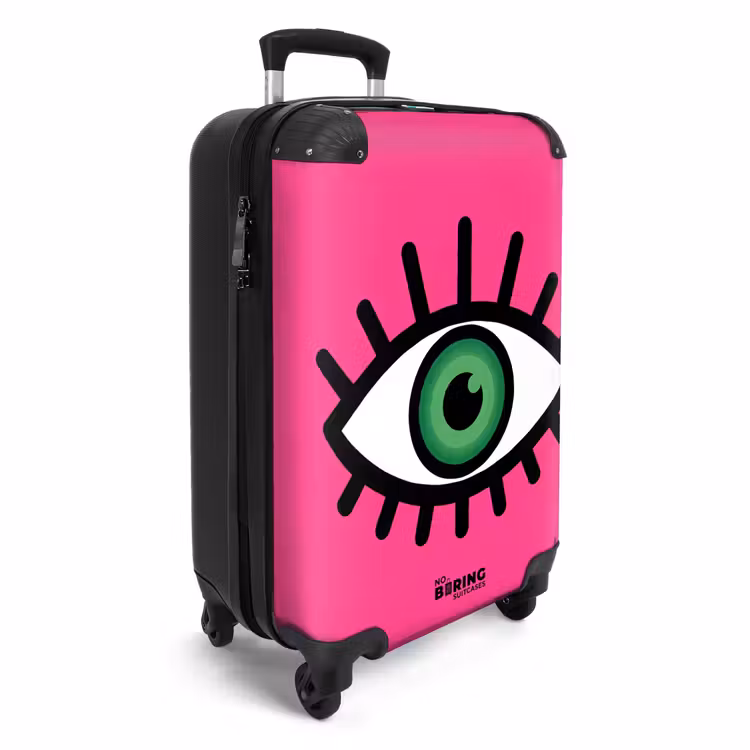 Koffer - Minimalistisch - Auge - Rosa — 2