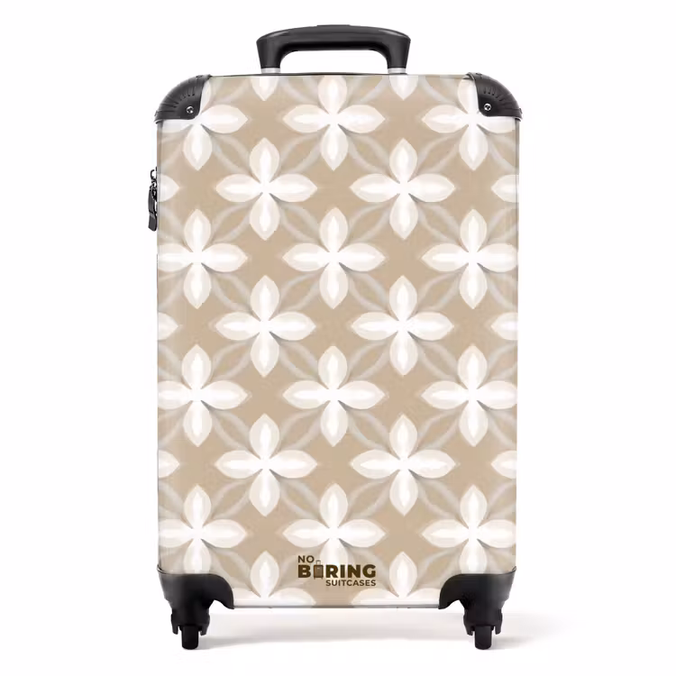 Koffer - Muster - Symmetrisch - Beige — 1