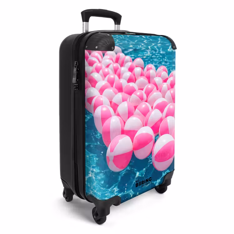 Koffer - Strandbälle - Rosa - Wasser — 2