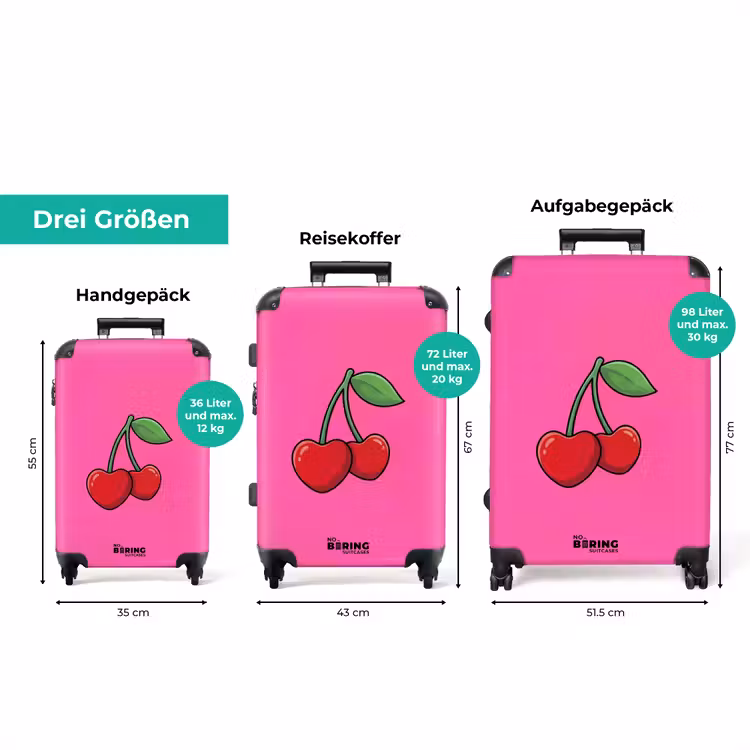 Koffer - Kirsche - Rosa - Obst — 3
