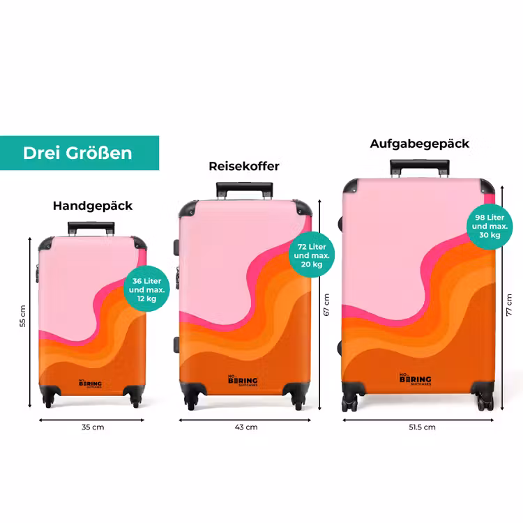 Koffer - Retro - Wellen - Farbenfroh — 3