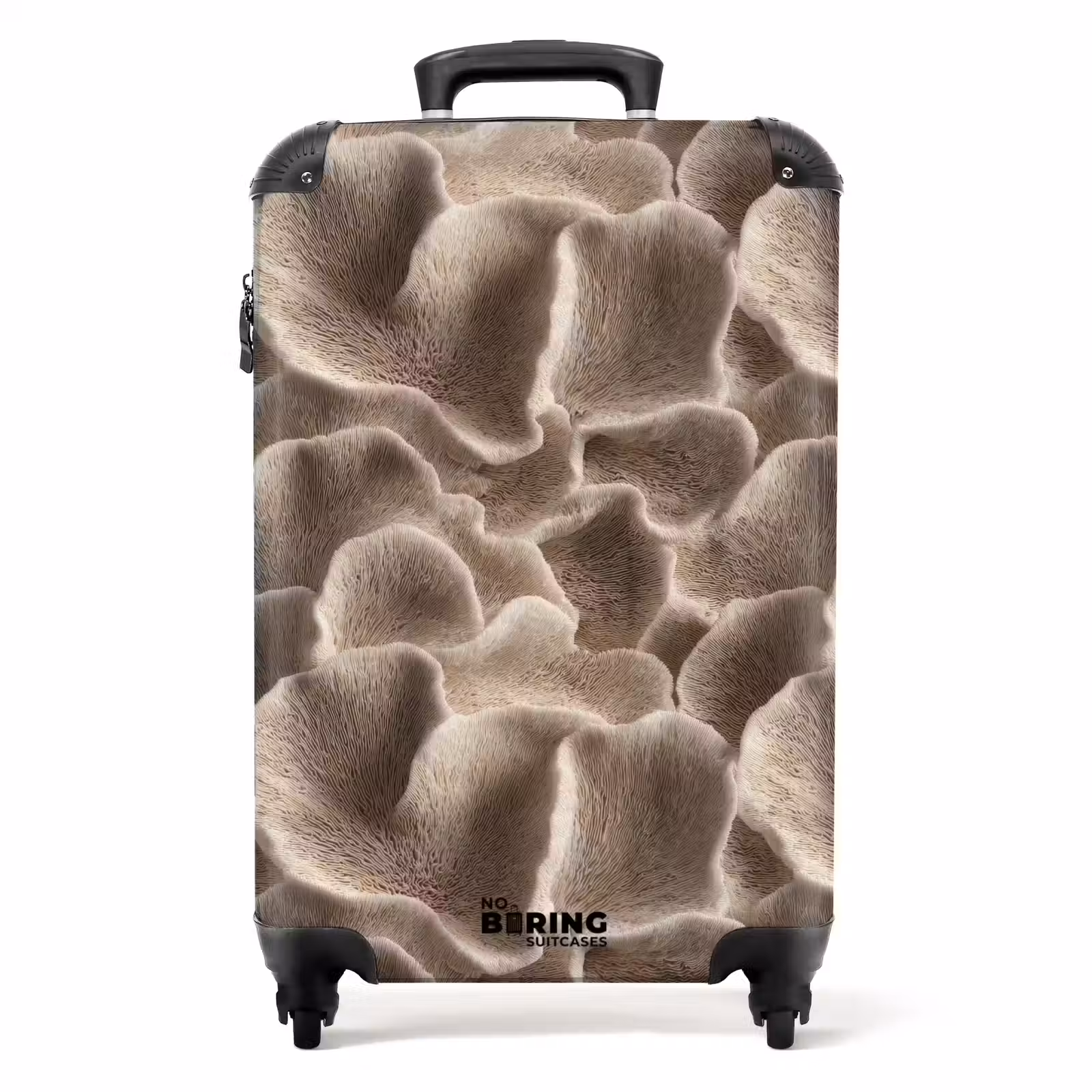 Koffer - Fächerform - Beige - Faserstruktur — 1