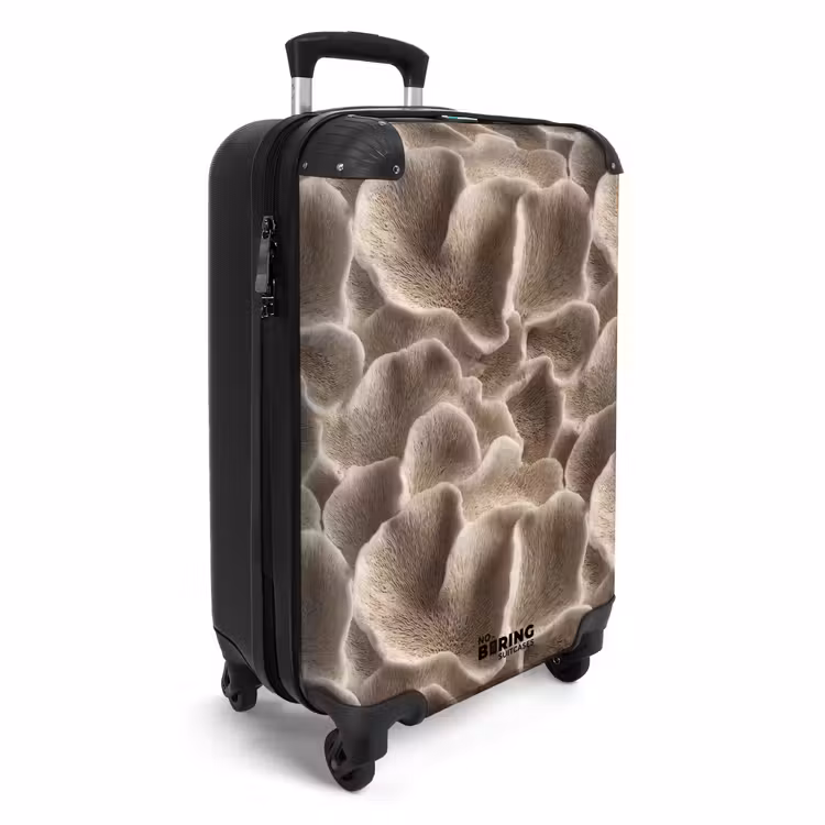 Koffer - Fächerform - Beige - Faserstruktur — 2