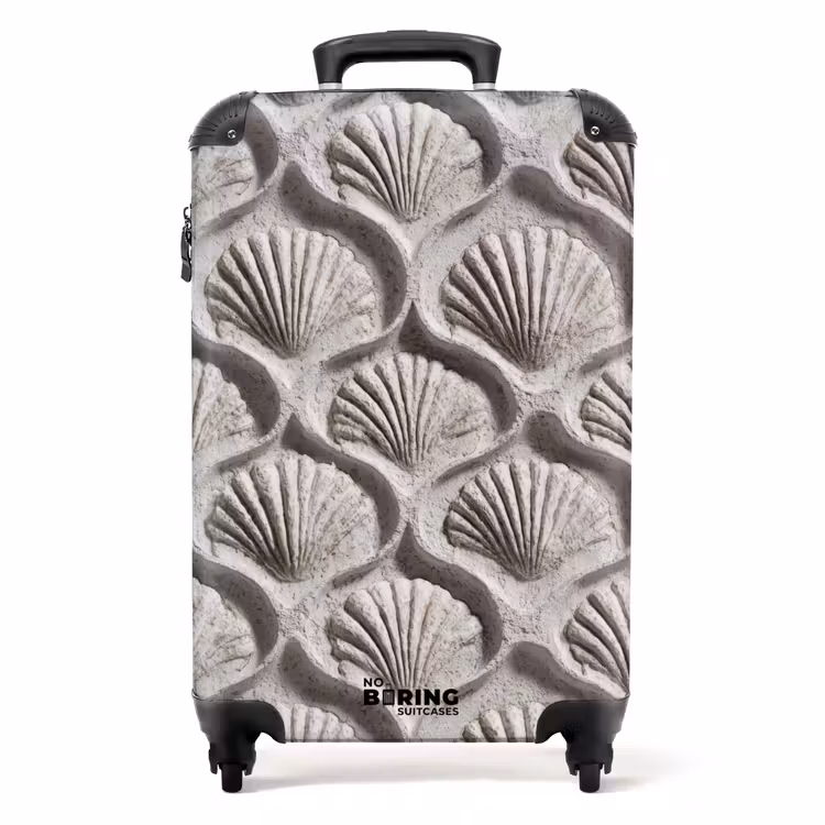 Koffer - Sand - Muschelform - Grau — 1