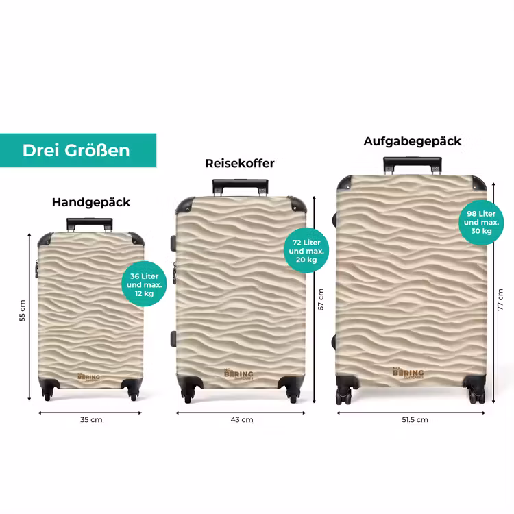 Koffer - Sand - Wellen - Beige — 3