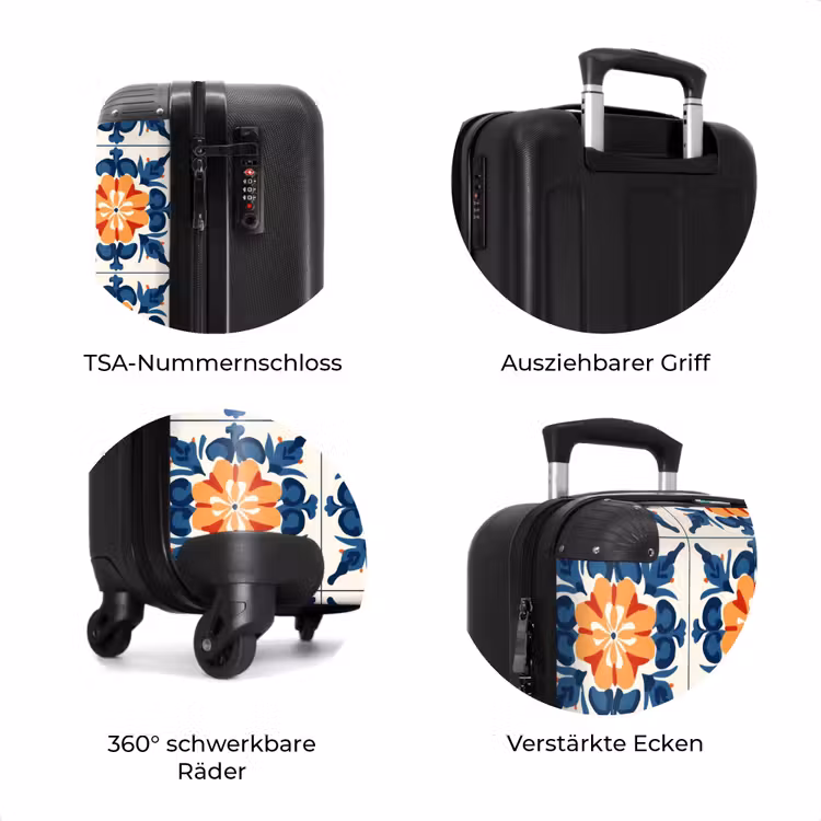 Koffer - Traditionell - Kacheln - Orange — 8