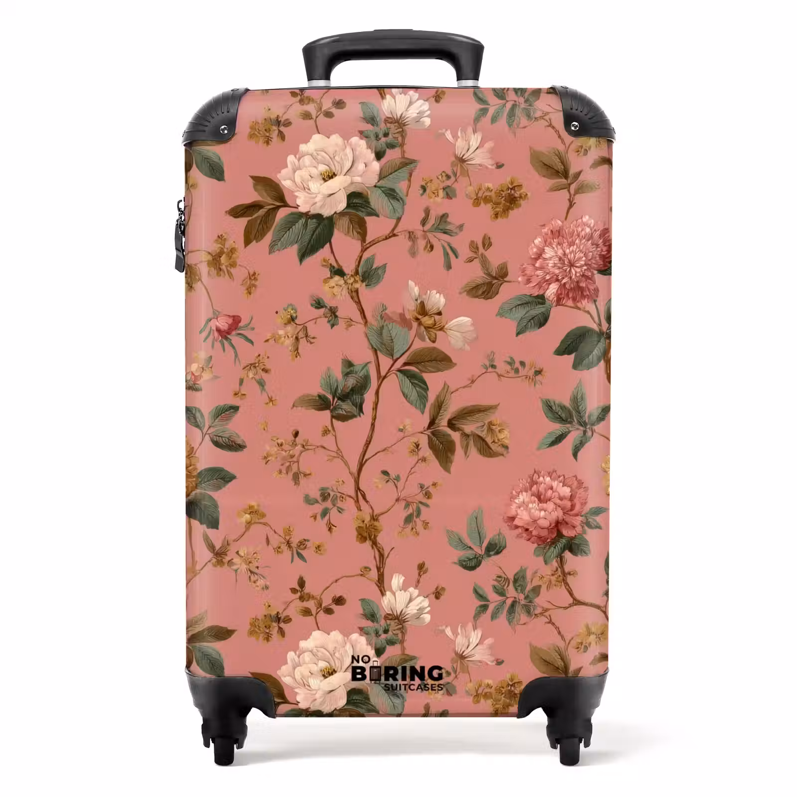 Koffer - Klassisch - Botanisch - Rosa — 1