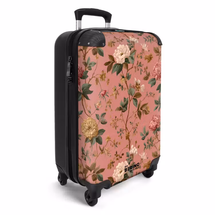 Koffer - Klassisch - Botanisch - Rosa — 2