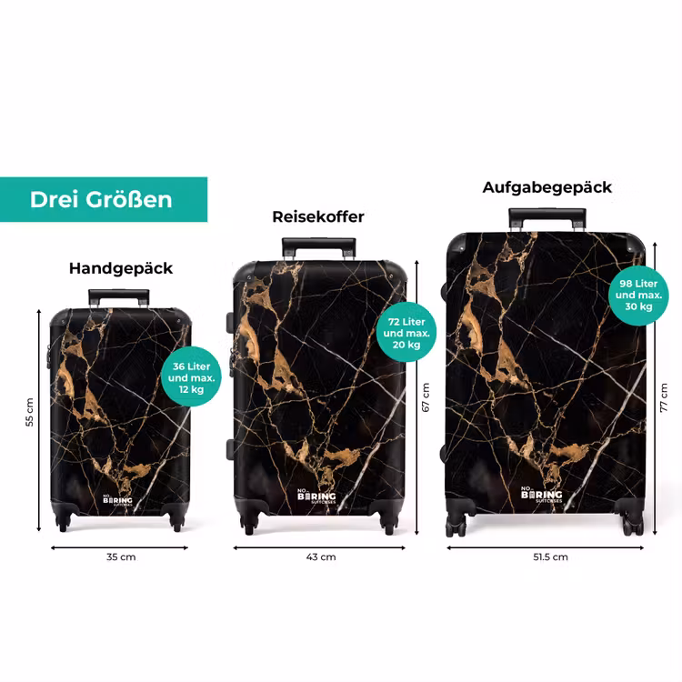Koffer - Adern – Marmor – Gold — 1