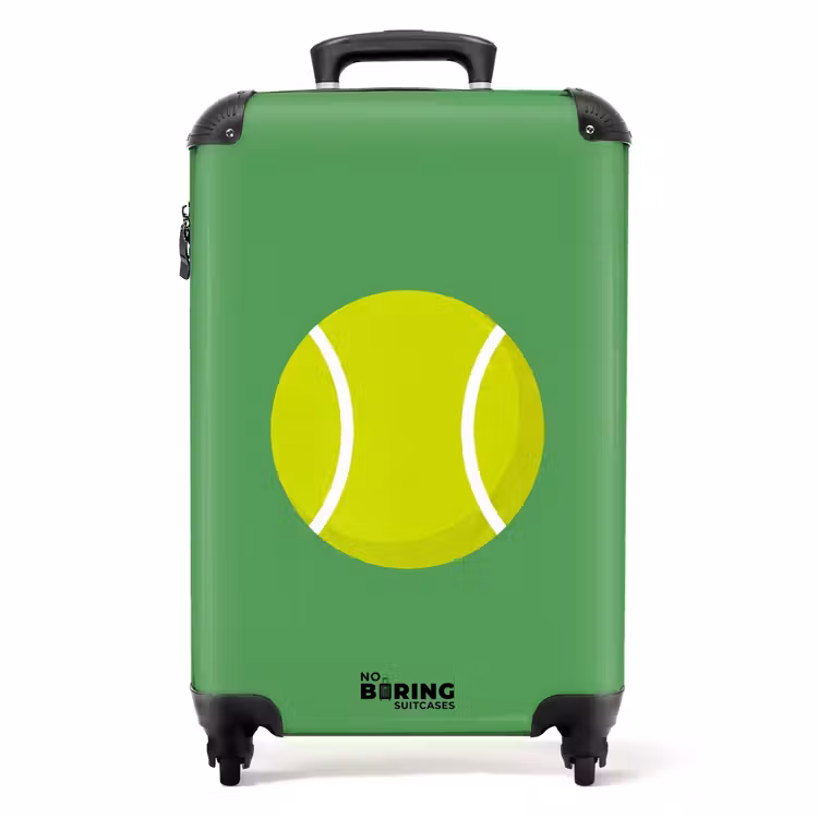 Koffer - Ball – Gelb – Sport – Grün – Illustration — 1