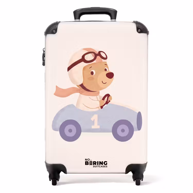 Koffer - Bär – Auto – Kinderzimmer – Cartoon – Verspielt — 1