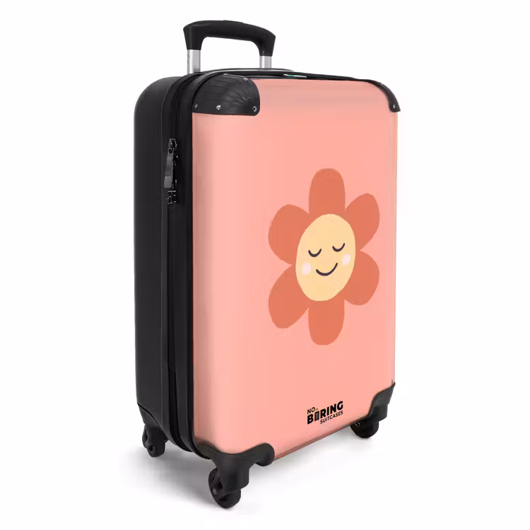 Koffer - Blumen – Zeichentrickfilm – Kind – Rosa — 2