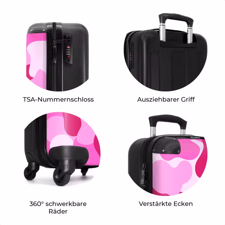 Koffer - Camouflage – Rosa – Muster — 8