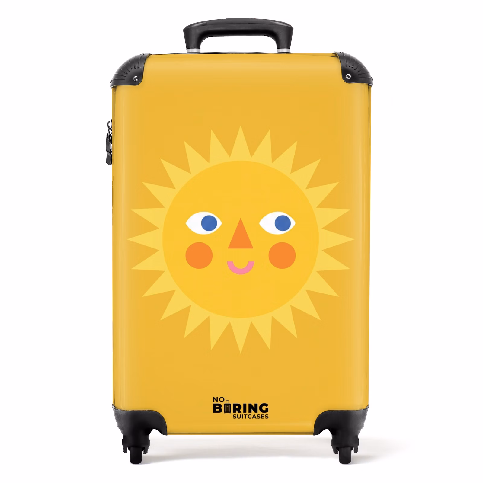 Koffer - Sonne – Gesicht – Sommer – Illustration – Gelb — 1