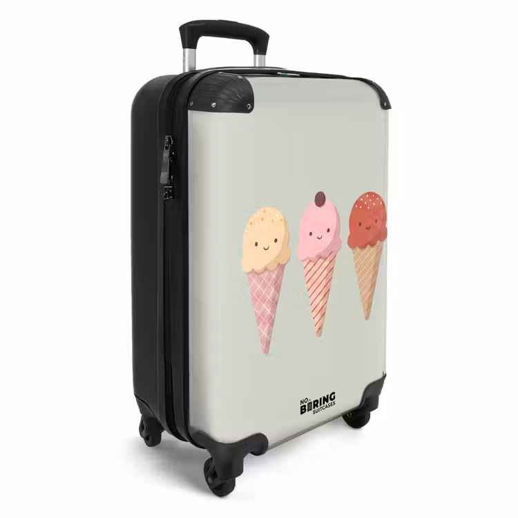 Koffer - Eis – Eistüten – Essen – Illustration – Fröhlich — 2