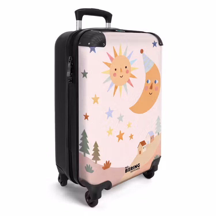 Koffer - Sonne – Mond – Sterne – Kinderzimmer – Pastell — 2