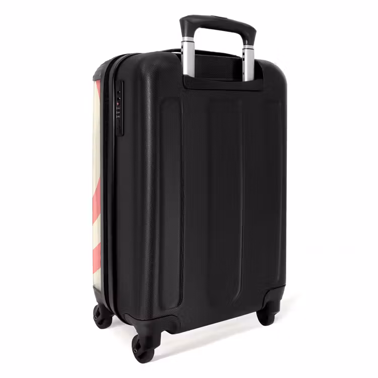 Koffer - Spirale – Muster – Abstrakt – Rosa – Beige — 4