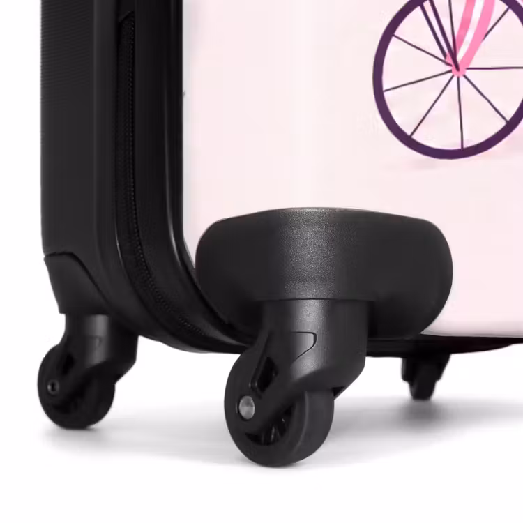 Koffer - Tiere – Fahrrad – Freundschaft – Illustration – Rosa — 7